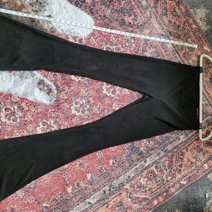 Anthropologie Faux suede flare pants